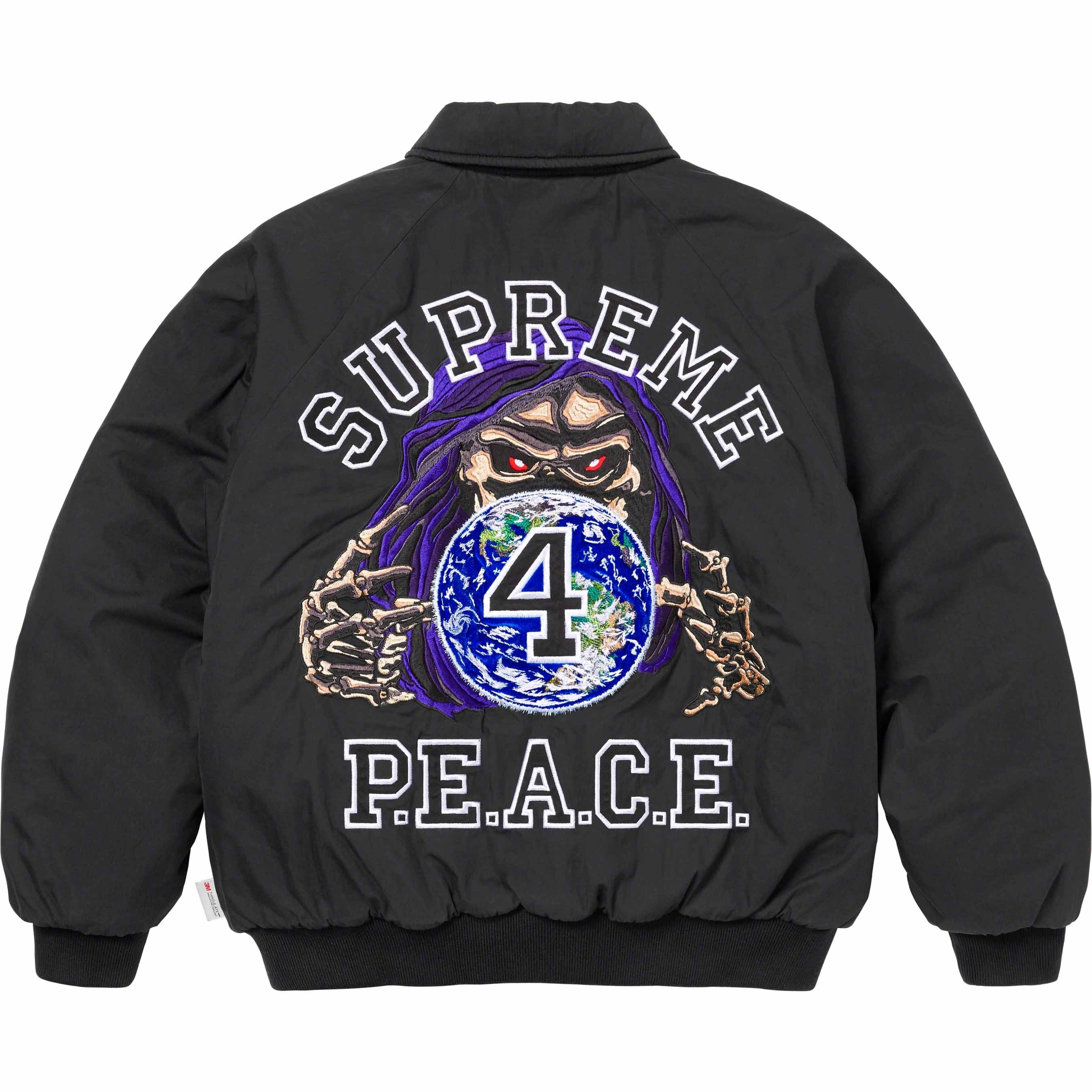 Peace Embroidered Work Jacket view 4